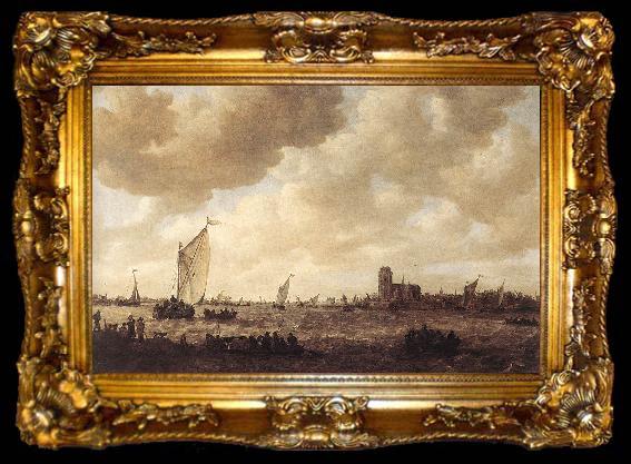framed  GOYEN, Jan van View of Dordrecht dg, ta009-2